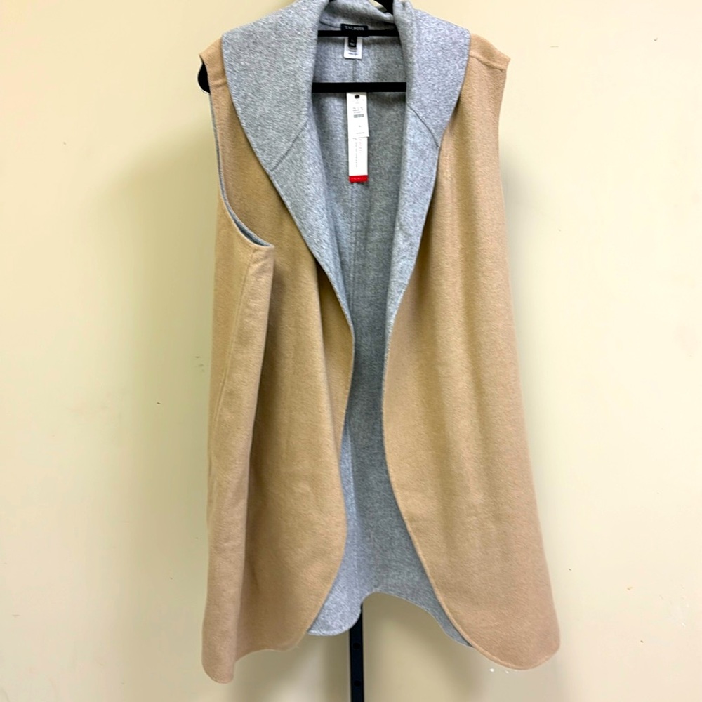 Plus size Talbots plush fleece long winter vest